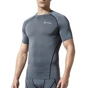 TESLA Sz Small Training Performance Baselayer Hyper Dri Men’s Gray Shirt Plazma